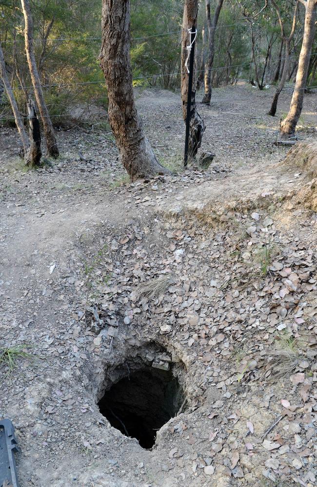 The mine shaft Josh was rescued from, Picture: Lawrence Pinder