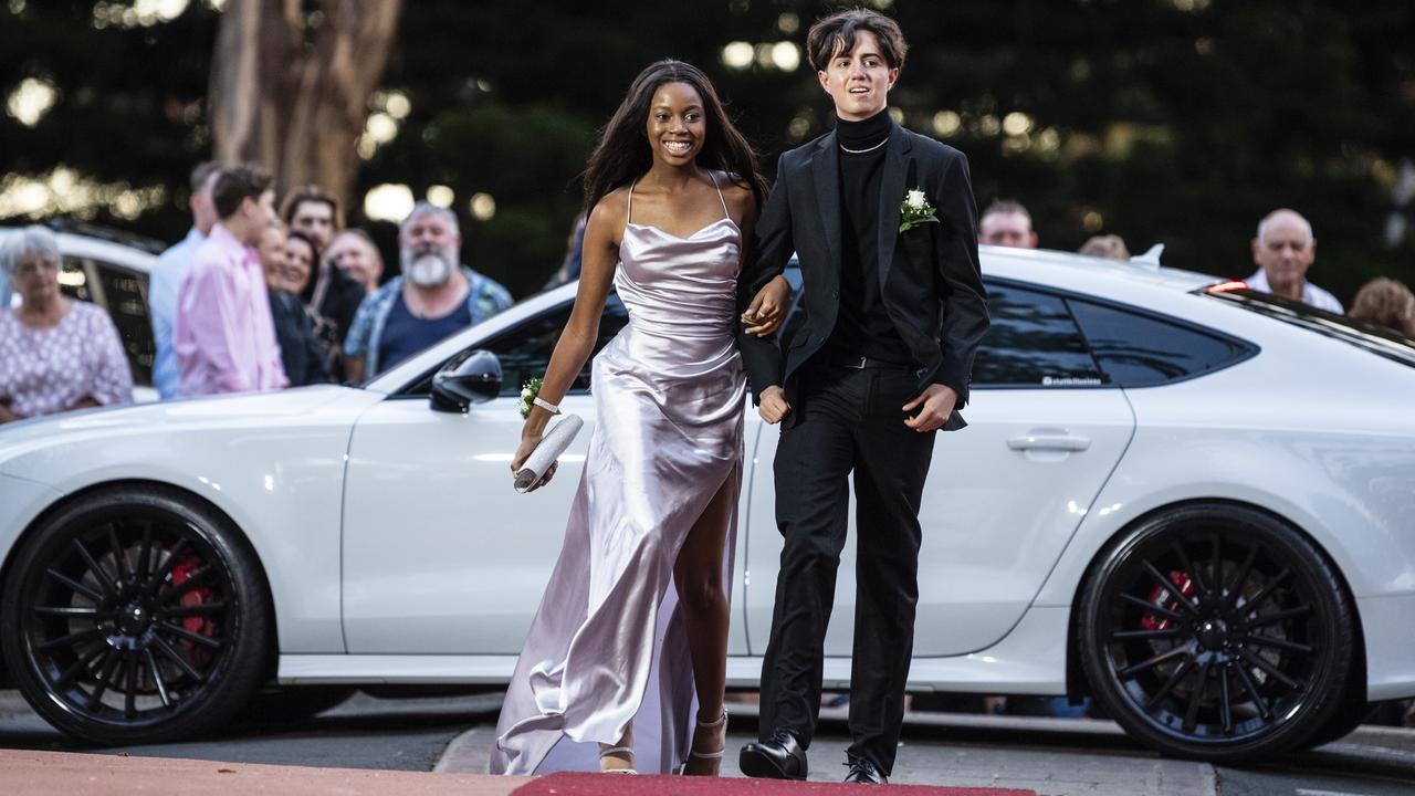 Liam Hemming and partner Rutendo Mutizigwa at St Mary's College formal at Picnic Point, Friday, March 24, 2023. Picture: Kevin Farmer