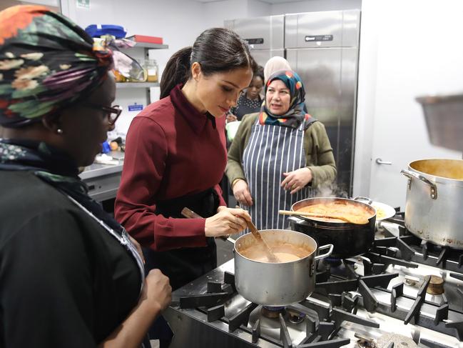 Meghan cooked up a storm in London. Picture: Getty Images