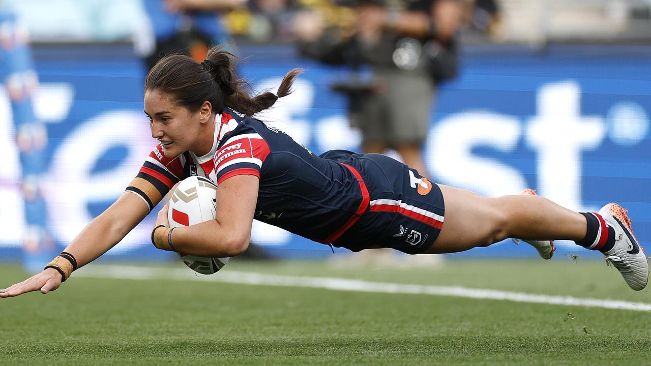 Olivia Kernick scored two tries in the NRLW grand final. Picture: Cameron Spencer/Getty Images