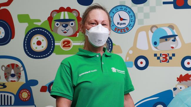 CHHHS vaccine manager Shelley Pember at the new child-friendly clinic. Picture: Brendan Radke