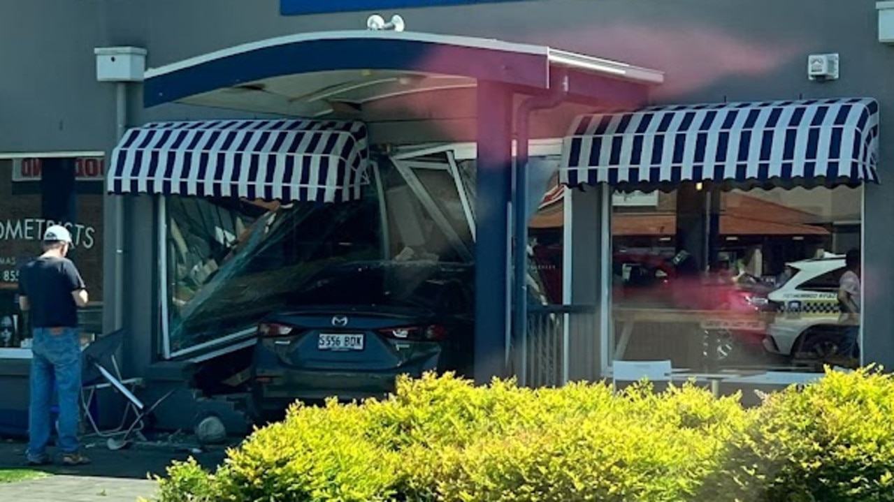 Miracle escape as car ploughs through bakery window