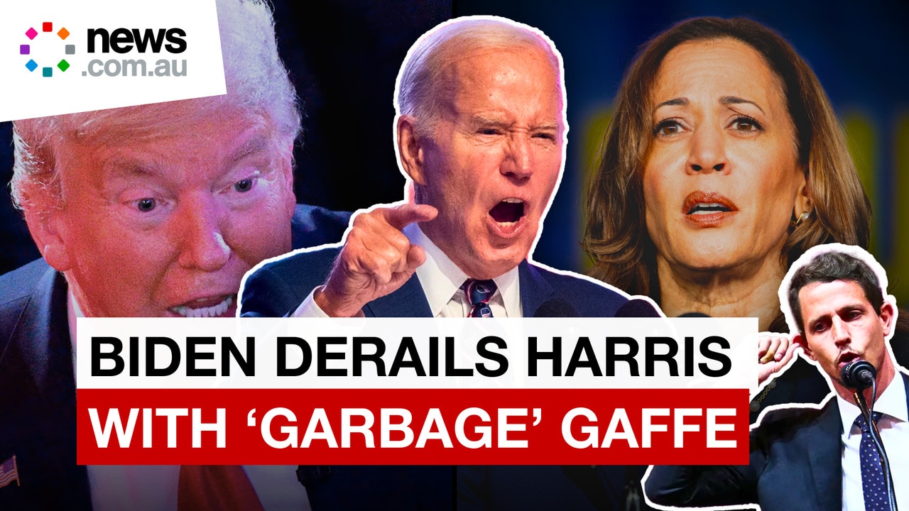 Biden derails Kamala as he calls Trump suppoters garbage