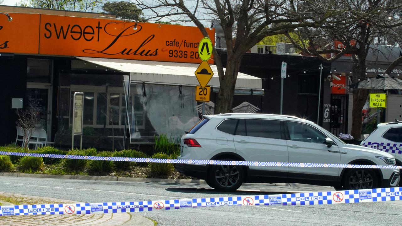 The shooting took place at a local cafe. Picture: NCA NewsWire / Luis Enrique Ascui