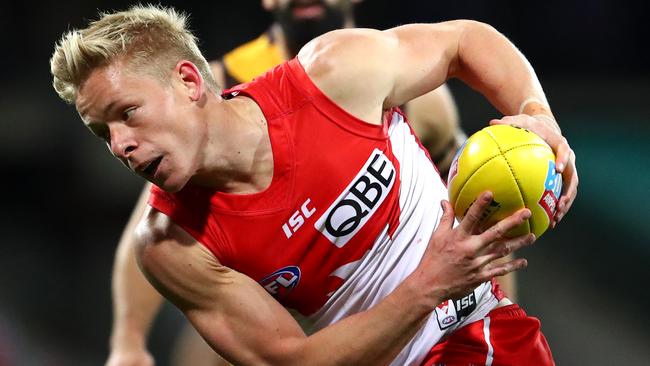 Isaac Heeney of the Sydney Swans.