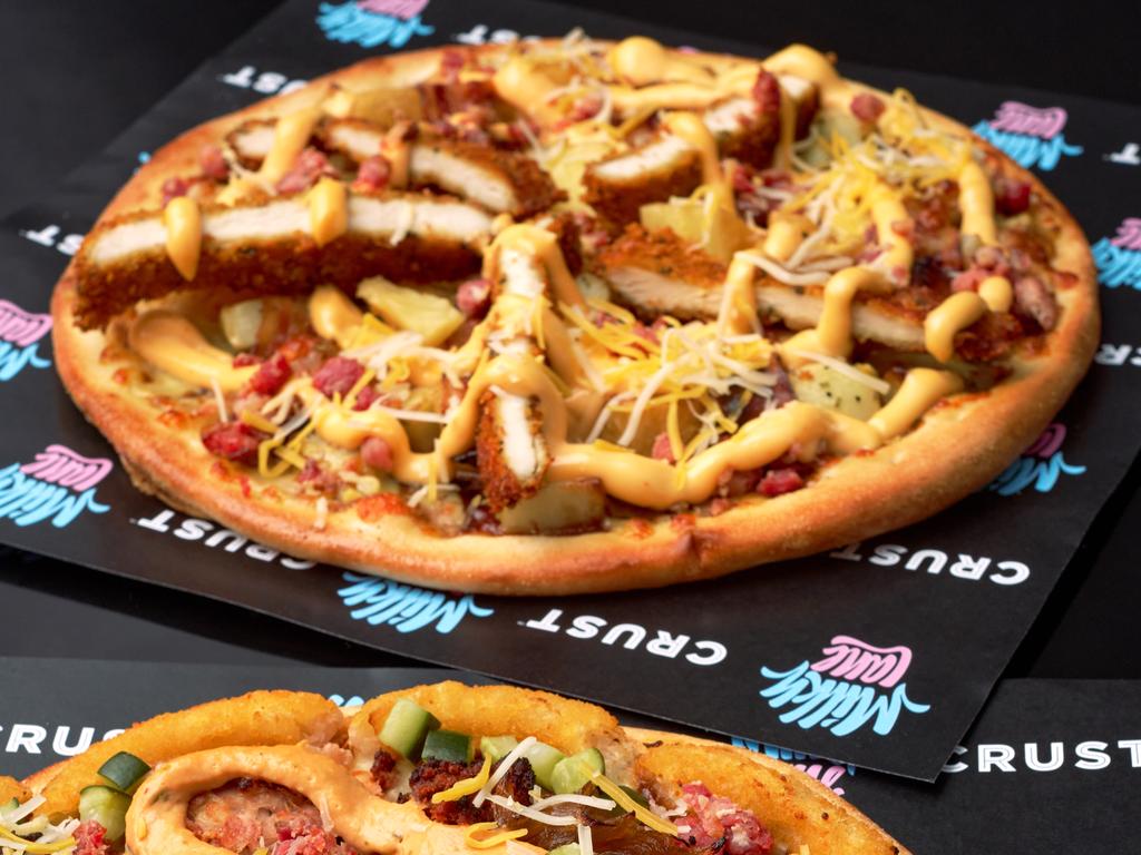 The Chic-Kanye pizza – inspired by Milky Lane’s most-loved chicken burger. Picture: Milky Lane