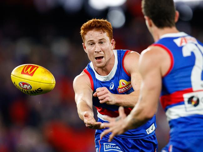 Ed Richards starred for the Bulldogs on Saturday night. Picture: Dylan Burns/AFL Photos via Getty Images.