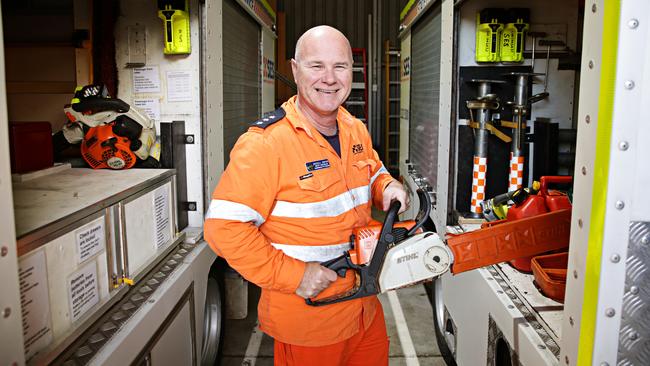 Russell Dwyer has helped hundreds of people through natural disasters. Picture: Adam Yip/Manly Daily