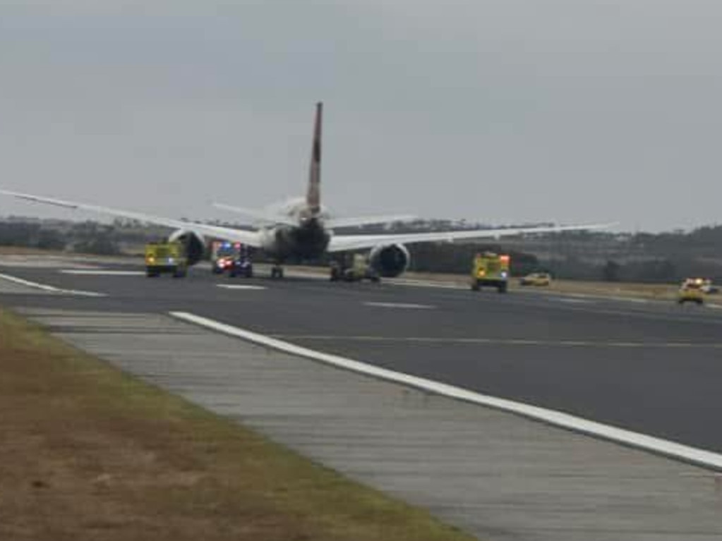 The incident happened at Melbourne Airport on Sunday night. Picture: Hugo Wood