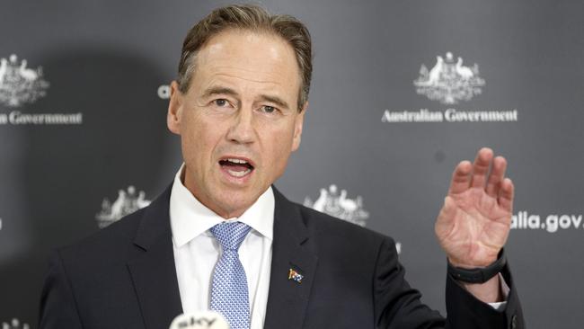 Greg Hunt says he is ‘concerned that recent demands on the Department of Health are detracting too much from their daily responsibilities’. Picture: David Geraghty