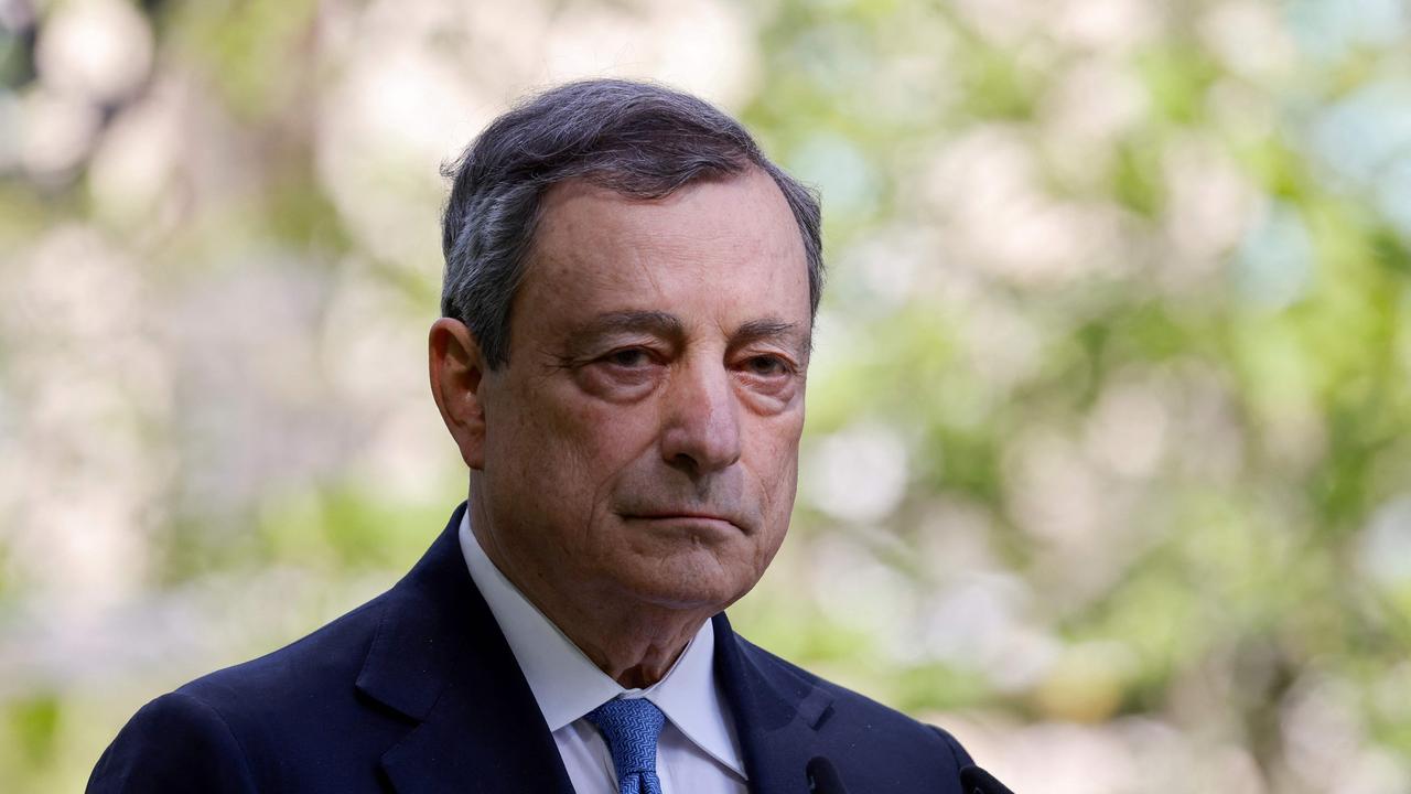 Italian Prime Minister Mario Draghi. (Photo by Ludovic MARIN / AFP)