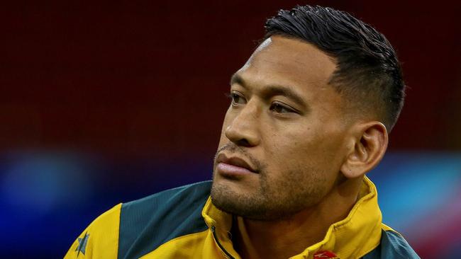 Rugby Australia has torn up Israel Folau’s multimillion dollar contract. Picture: AFP