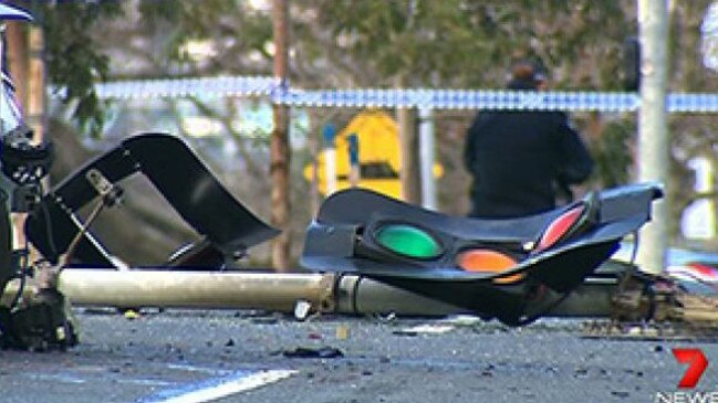 Sydney resident Tanami Nayler’s life was tragically cut short while she was crossing a road in West Melbourne. Scene shot. Picture: Channel 7 news.