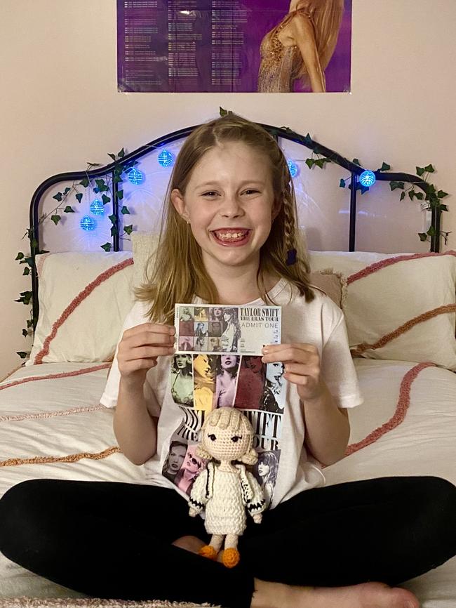 Tilly Gummow received Taylor Swift tickets through a group of women who are helping fans buy and sell tickets to Taylor Swift concerts around the country.