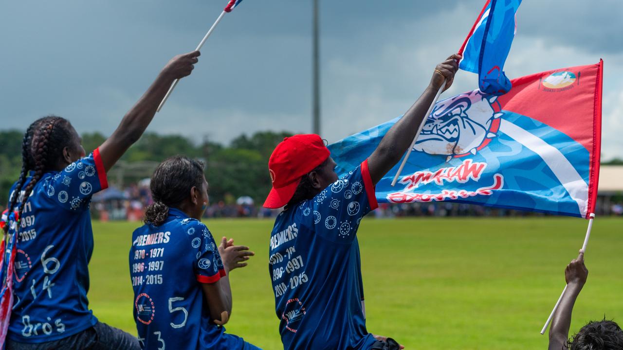 The Tiwi Islands 2020-2021 Grand Final. The Imalu Tigers take on the Walama Bulldogs on Bathurst Island. Photograph: Che Chorley