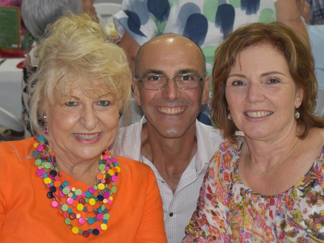 Locals Sal, Wendy and Edith enjoying the fun at the Italian long lunch, February 25, 2024.