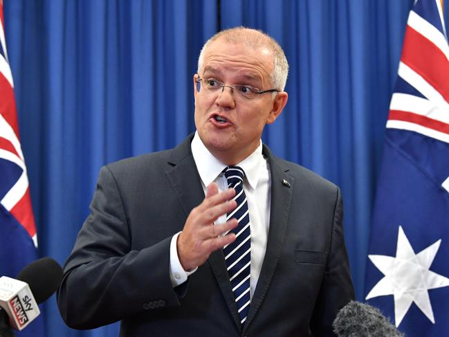 Prime Minister Scott Morrison proposes tougher laws on social media companies in the wake of the Christchurch terror attack. Picture: AAP