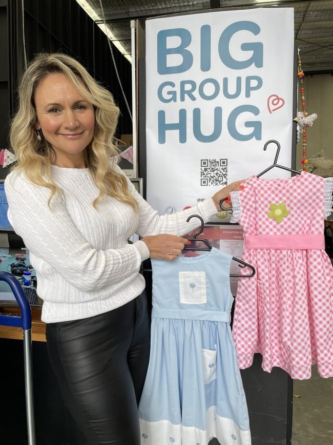 Jacinta D’Angelo was supported by Big Group Hug when she fled from family violence, but now she supports the cause in donating to other struggling families. (Picture: Big Group Hug)