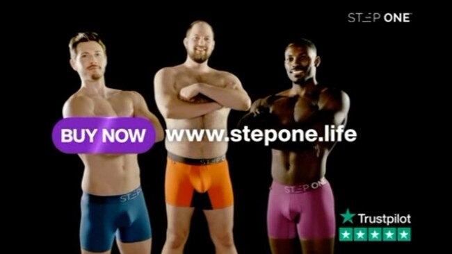 Australian based Step One Underwear has released a TV ad that says: “Make chafing a thing of the past. Stop having a Barry Crocker with your underwear”.