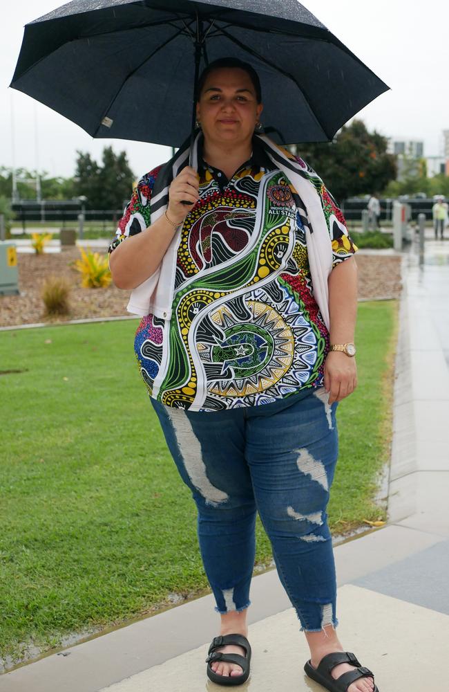 Ami Shwartz was one of many decked out in colourful jerseys for the NRL All Stars. Picture: Blair Jackson