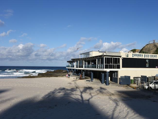 Currumbin SLSC with a Christmas Day view to remember. Picture Glenn Hampson