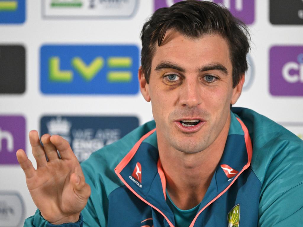 Cummins played a straight bat to questions on the ‘spirit of cricket’ ahead of the 3rd Ashes Test match. Picture: Stu Forster/Getty Images