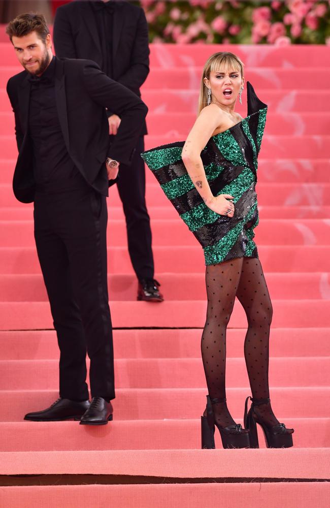 Miley Cyrus and Liam Hemsworth at the Met Gala last May.