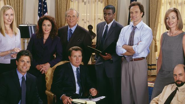 Martin Sheen and the cast from The West Wing.