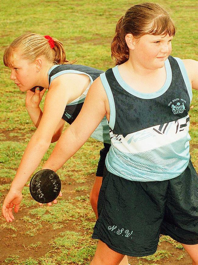 Dani Samuels and Katherine Lee as juniors in 1998.