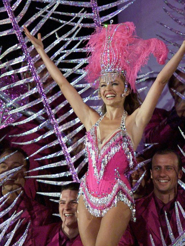 Kylie Minogue performs at Sydney 2000 Olympics closing ceremony