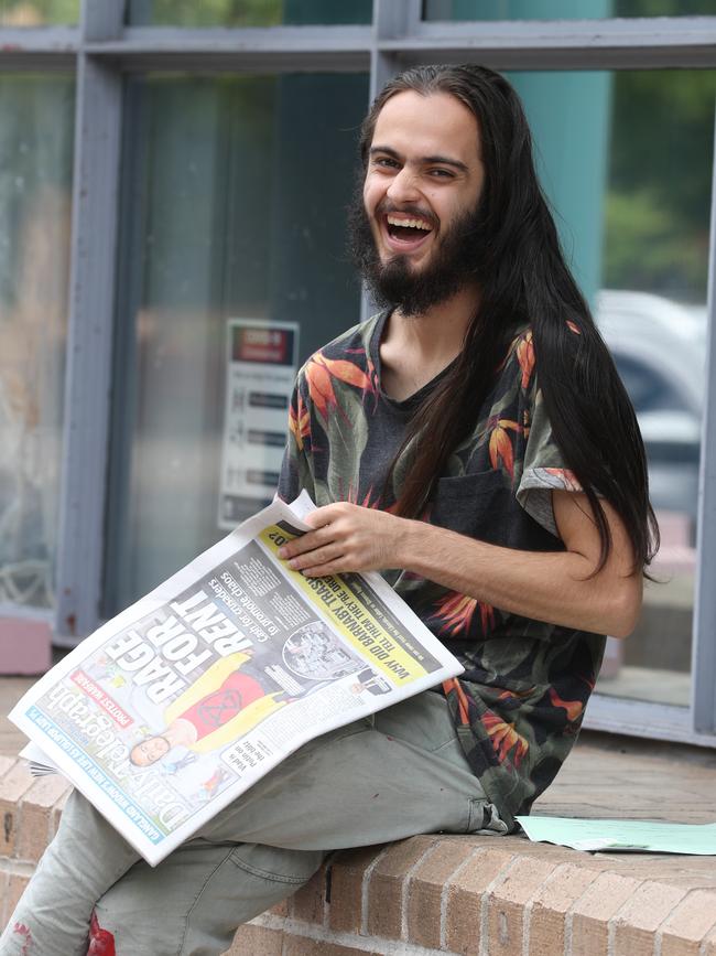 Blockade Australia activist Eric Herbert in February. Picture: John Grainger