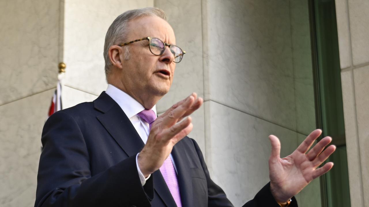 National Farmers Federation president David Jochinke said Mr Albanese needed to get his boots on the ground to hear first-hand what primary producers were dealing with. Picture: NewsWire/Martin Ollman