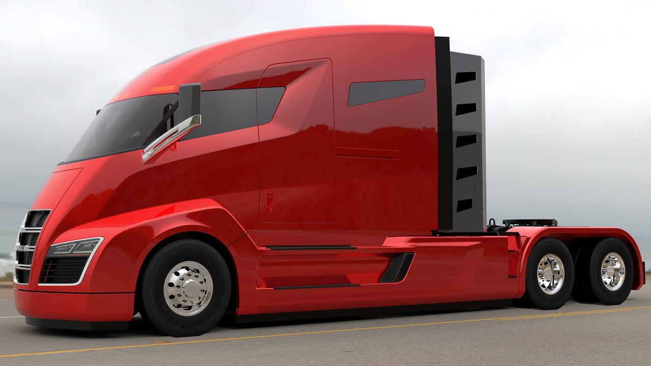 The original Nikola One truck featured in the controversial video.