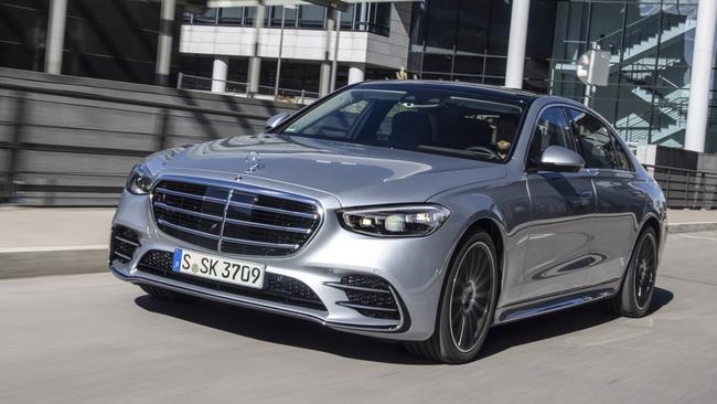 Mercedes’ new flagship has the latest driver aids and air suspension makes for a smooth ride. Picture: Supplied.