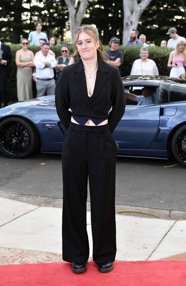 Mikayla Smith at Centenary Heights State High School formal. Picture; Patrick Woods.