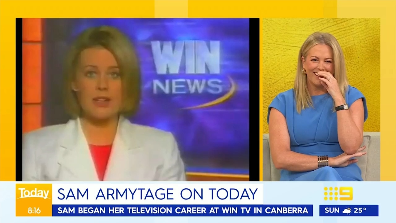 Sam Armytage unrecognisable in resurfaced '90s clip