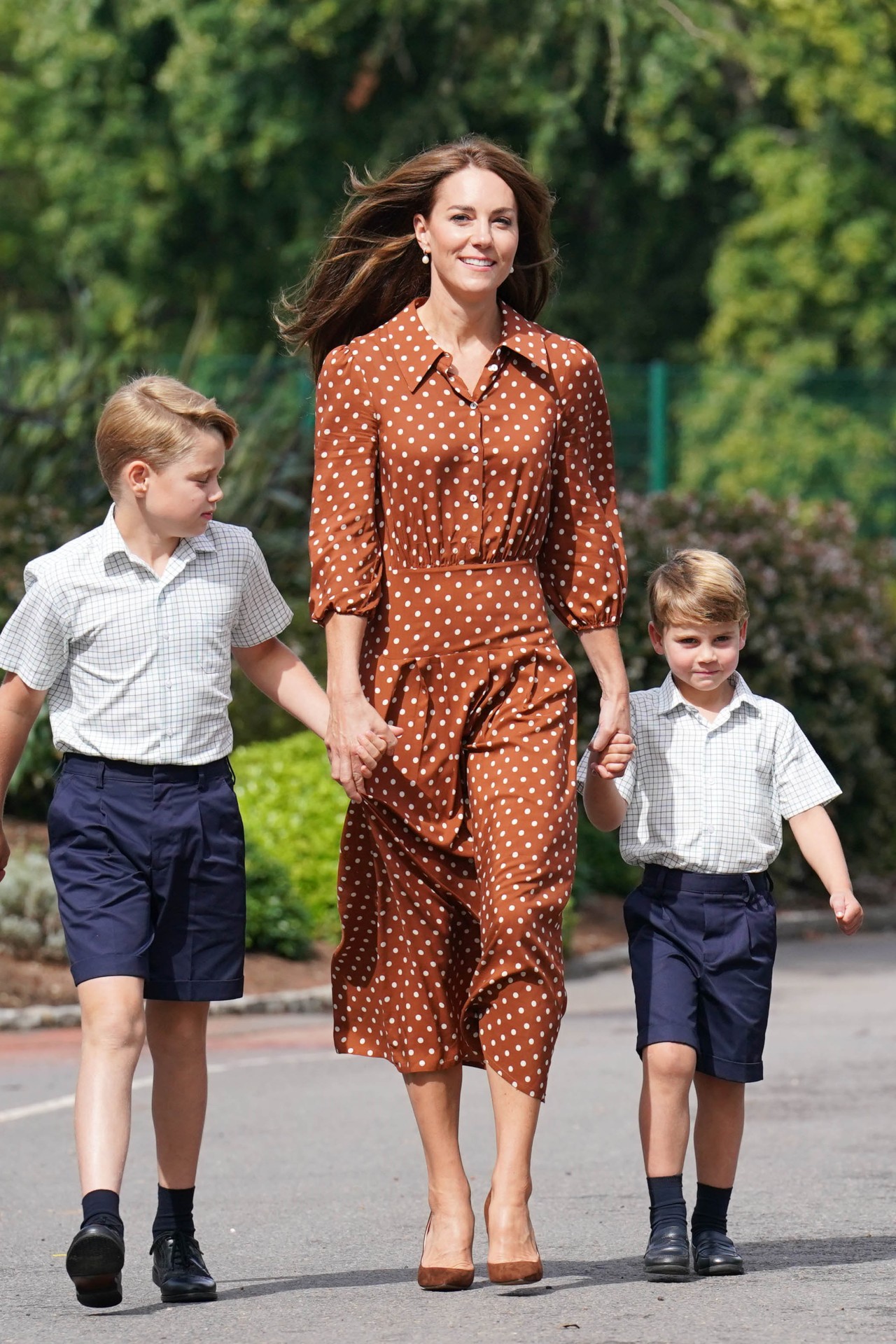 <p>Kate wears Rixo on September 7, 2022.</p>