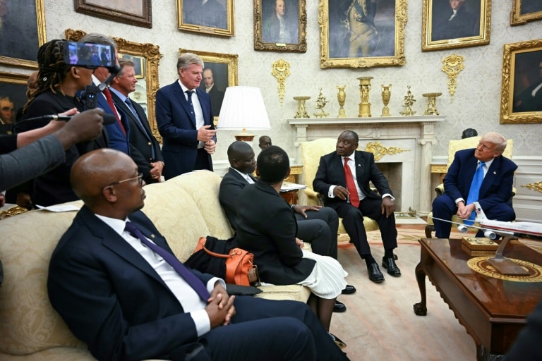 Els and Goosen: Golfers dragged into Trump’s ambush of S.Africa leader