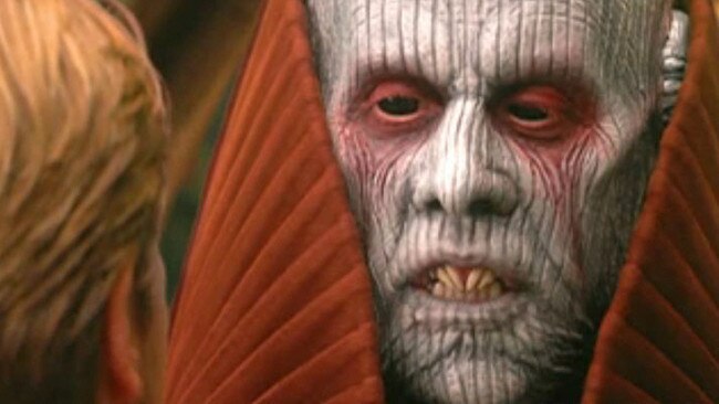 Acting veteran Bruce Spence was unrecognisable when he appeared in Revenge of the Sith as the character Tion Meddon.