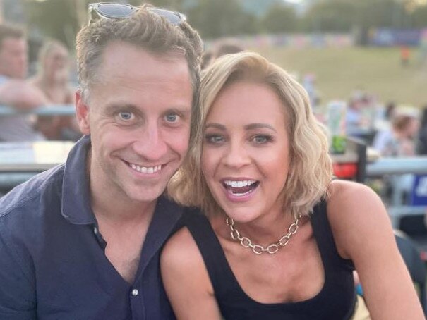 Carrie Bickmore and her partner Chris Walker are hoping to spend more time together when Bickmore steps away from The Project. Picture: Instagram