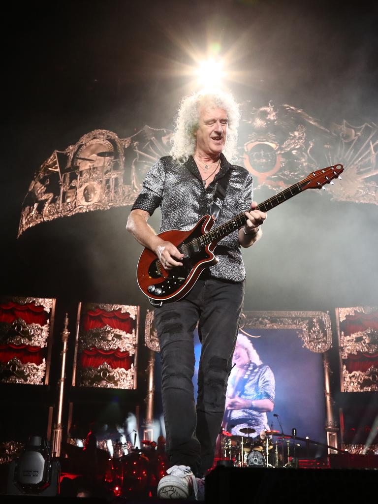 Queen perform on the Gold Coast. Photograph: Jason O'Brien