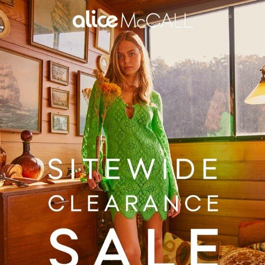 A clearance sale is already underway.