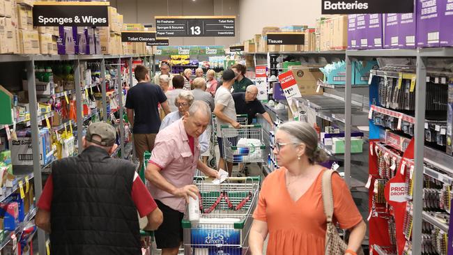 Early morning senior shoppers at Woolworths, Ashgrove. Picture: Liam Kidston