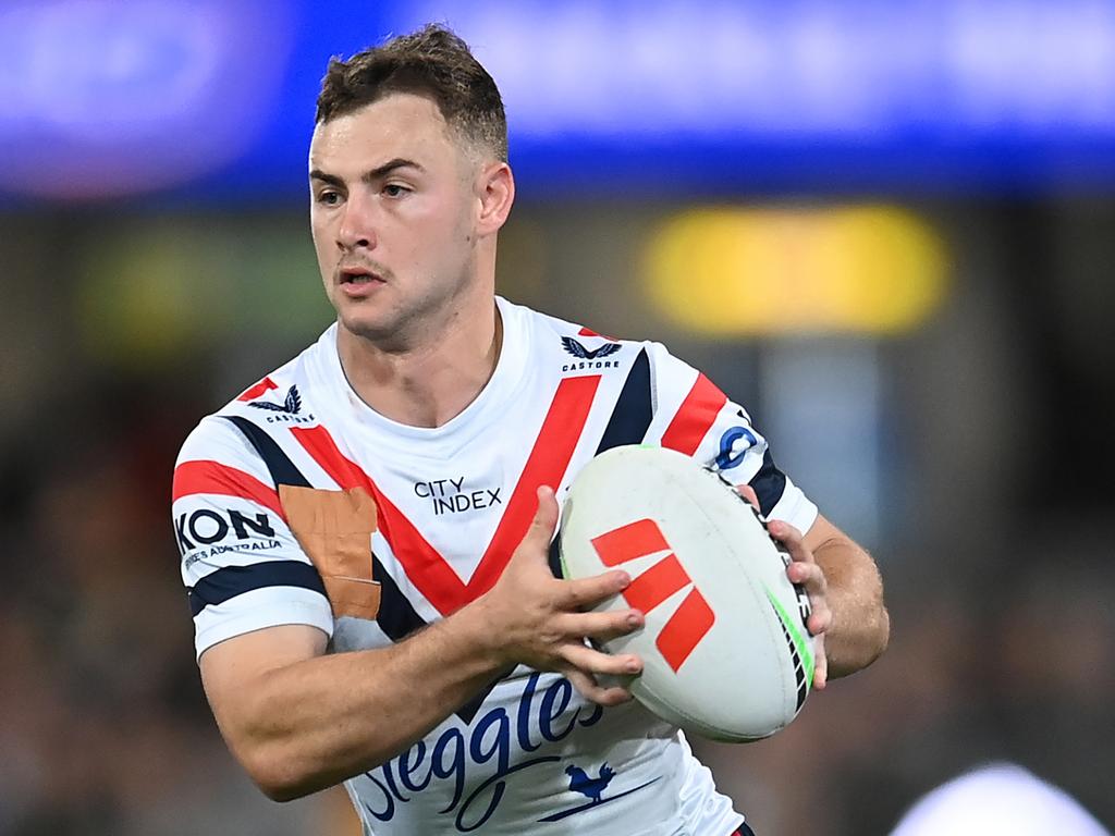 Sandon Smith is set to start in the halves for the Roosters. Picture: Albert Perez/Getty Images