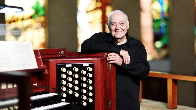 After 66 years of playing the organ, Cairns musician Larry Hammond, 78, will retire this weekend. Picture: Brendan Radke