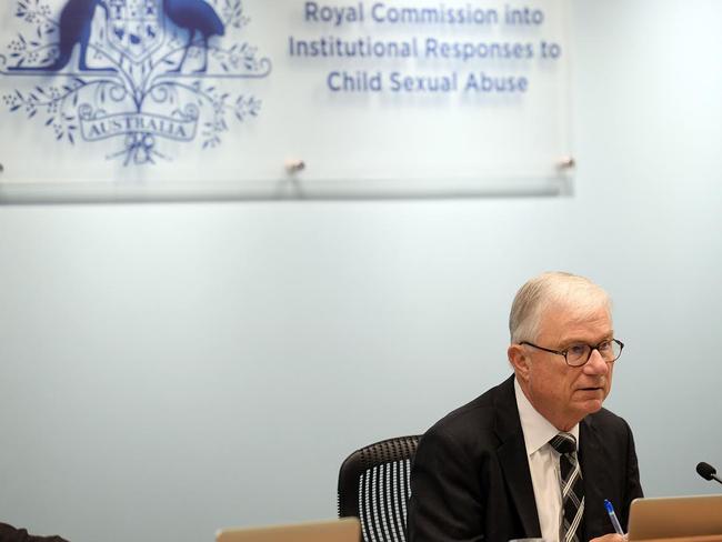 Justice Peter McClellan during the Royal Commission into Institutional Responses to Child Sexual Abuse public hearing. Picture: Jeremy Piper/Supplied