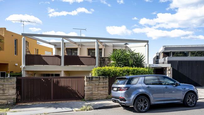 The front of the home where a a $2.8 million development to renovate is causing concern with neighbours.