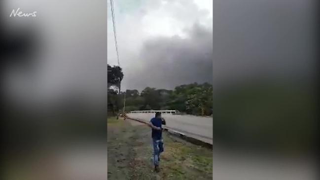 Footage emerges of Volcano de Fuego in Guatemala erupting