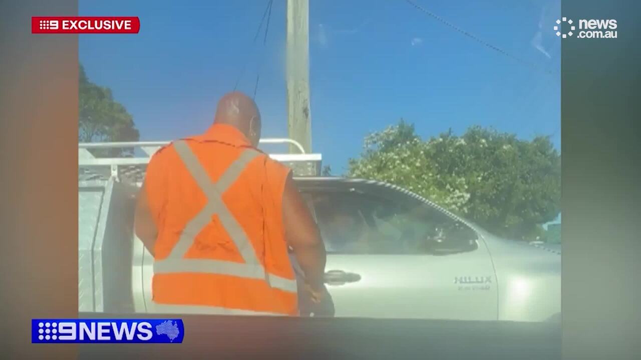 Man hits car with machete in road rage attack