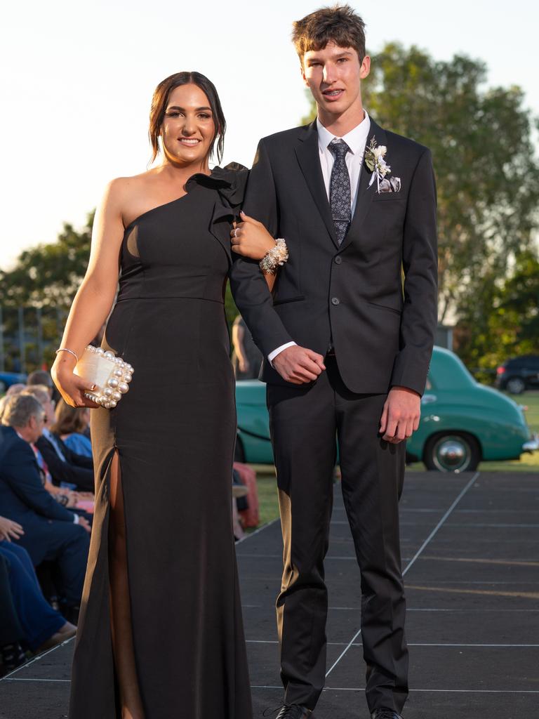 Chloe Perkins and Clayton Lonergan at the 2024 Rockhampton Grammar School formal.